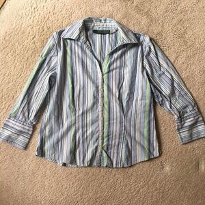 Harve Benard striped button down